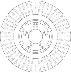 TRW Jaguar Féktárcsa Első Xf/xj 3, 0D