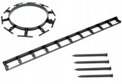 Eko-bord System Ökobord kerti gyepszegély Mini 27 mm Eredeti 1 db 4 db horgony (Mini)