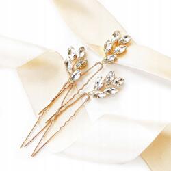Kokonet Arany hajcsat szett átlátszó hajcsat gombostűk (Zestaw ozdób do włosów szpilki)