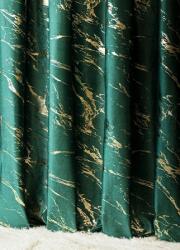  Zöld Függöny Arany Díszítéssel A Nappali Szalagon 140x250 6399 (45345)