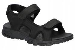 American Club CY109 Strapabíró Tépőzáras Férfi Bőr Szandál Fekete 43 (CY109/24)