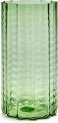 Serax Vază Waves cilindrică, 35 cm, verde (B0822012)