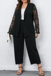 Shein Plus Size Női Nadrág Fekete 44 Vbx