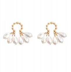 Kokonet arany finom gyöngy fülbevaló trendek glam minimalista stift (3-0532)