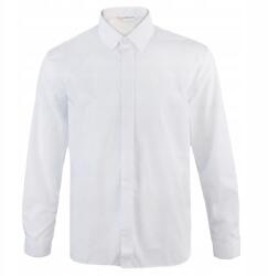 Koszulland Fiú ing 152 Fehér hosszú ujjú fedett gombokkal Koszulland (Koszula biała z krytymi guzikami D2)