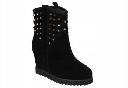  Dimar P011 Szőrmés Csizma Divatos Téli Bőr Női Bakancs 41-ES (P011)