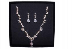 Kokonet Arany Esküvői szett virágok strasszok csillogó (8-0151)