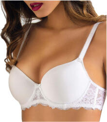 Siélei Női Melltartó Fehér Sima Merevített Csipke Esküvő Sielei 95D (biustonosz gładki z koronką klasyczny)