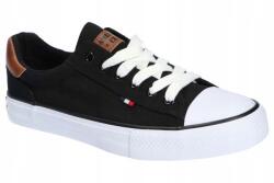 American Club LH77 Férfi Vásznadécő Cipő Teniszcipő Fekete 41 (LH77/23)