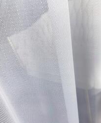 Świat firan Függöny Szép Tiszta Fehér Finom Halszálka Ólom Szalaggal 500x160 6350 (11111)