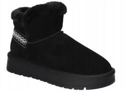 American Club Amerikai CY183 Bélelt Hótaposó Bakancs Téli Cipő Bőr Női Bk 40 (CY183)