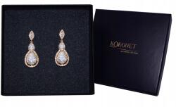 Kokonet Esküvői fülbevaló arany hosszú mandula 18K glam (Kolczyki na ślub złote długie migdałki glam)