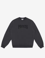 Prosto Férfi fekete kapucni nélküli pulóver Prosto College S