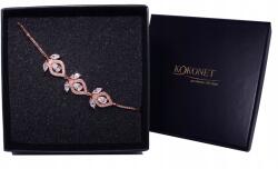 Kokonet Univerzális, Állítható karkötő rózsaarany levelekkel, Boho stílus (8-0199)