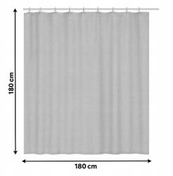 Feniks Textil zuhanyfüggöny 180x180cm vízálló kerekek Többször felhasználható (PS-9)