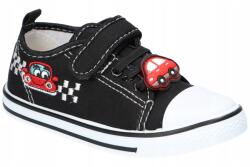 American Club American TEN166 Papucs Gyerek Tornacipő Tépőzáras Bőr Talpbetét Fekete 28 (TEN166)