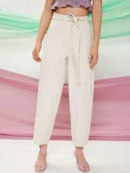 Shein Bézs Egyenes Szárú Alkalmi Nadrág 34 V3C
