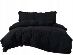 Strefa Spania Ágynemű garnitúra 160x200 fekete fodros (POS-160X200-FFB-2589)
