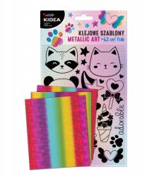 kidea Ragasztó sablonok Kidea Metallic Art Sweet fém matricák (KSMASKA)