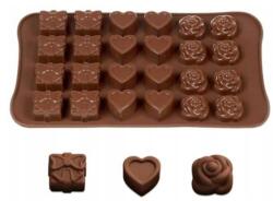  Forma Szilikon Forma Csokoládé Praliné Jég Zselé Szív Mix (5904800112138)