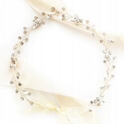Kokonet Arany ág esküvői fejpánt kristályok boho levelek esküvőre (Złota gałązka opaska ślubna kryształki listki)