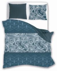 Faro Ágynemű garnitúra 220x200 cm sötétkék virágos 100% pamut szatén (ELEGANT)