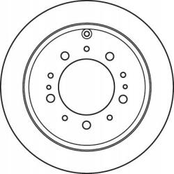 TRW Féktárcsa Toyota Hátsó Landcruiser 08-