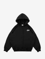 Prosto Férfi fekete kapucnis pulóver Prosto Infinity XXL