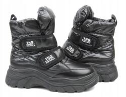 Potocki Női Hótaposó Potocki 16062 Ökológiai Bőr Béléssel, Fekete (22-16062)