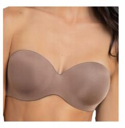 Siélei Balerina melltartó pushup bardotka merevített sima 70C Sielei, karamell, push-up (BIUSTONOSZ MODELUJĄCY WŁOSKA MARKA)