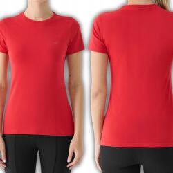 4F Női Póló 4F Pamut Slim Fit Piros Kerek Nyakkivágással M-es Méret (4FWMM00TTSHF2255-62S-M)