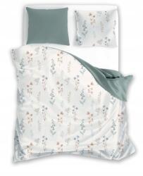 Faro Ágynemű garnitúra 140X200+70X90 pamut fehér kék virágok (COTTAGE HOME 018)