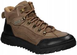 American Club CY163 Bélelt Trapéz Téli Cipő Férfi Bőr Bézs 41 (CY163)