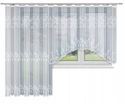 Wisan Fehér Függöny Szalag Nappaliba Erkély szett Jacquard 200x250+400x160 4179 (1649)