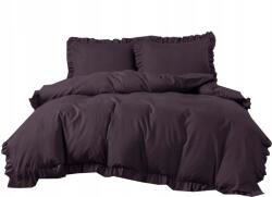 Strefa Spania Ágynemű garnitúra 160x200 fodros sötét lila (POS-160X200-FFB-2590)