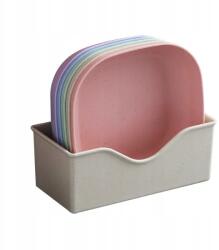 Saláta tányér, előétel Műanyag Étkészlet 12 Db-os Szett (04)