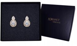 Kokonet Aranyozott könnycsepp fülbevaló csillogó cirkóniákkal (8-0450)