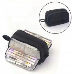  Duplán összecsukható tolltartó - többfunkciós, tágas, diákoknak (YFDZ097)