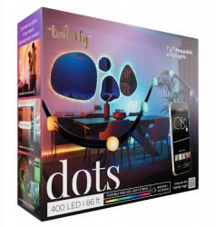 Twinkly Dots 400 Led Rgb fekete vezeték Dugó F (eu típus) 20 m TWD400STP-BEU (TWD400STP-BEU)