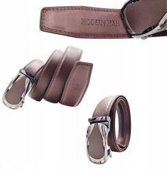  Barna Öv Férfi Bőr Automata Modern Man Farmer 130CM Ajándék (Męski pasek brązowy)
