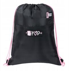 ST.RIGHT Iskolatáska Tornacipő Hátizsák Zsinóros Kislány Fekete K Pop (1111)