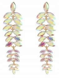 Kokonet Opálos arany fülbevaló Látványosan csillogó impozáns ékszer stift (3-0412)