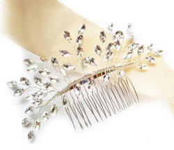 Kokonet Csillogó fésű strasszokkal és levelekkel Boho (4-0066)