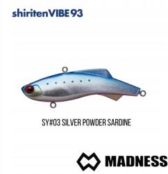 Madness Wobbler Madness Shiriten VIBE93 #SY03 Ezüst por szardínia (93mm; 28g) (4518184011324)