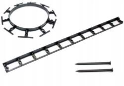 Eko-bord System Ökobord kerti gyepszegély Mini 27mm Eredeti 1 db 2 db horgony (Mini)