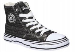 American Club LH92 Magasszárú Tornacipő Stílusos Női Tornacipő Fekete 41 (LH92/24)