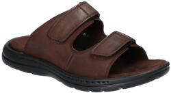 American Club CY149 Robusztus Tépőzáras Férfi Bőr Flip-flop Papucs Brown 42 (CY149)