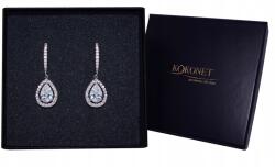 Kokonet Fülbevaló gyönyörű mandula Aaa ezüst Esküvői Ajándék (8-0013)