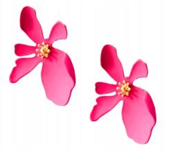 Kokonet Neon fülbevaló rózsaszín virágok női fülbevaló Látványos szirmok gyönyörű (3-0400)