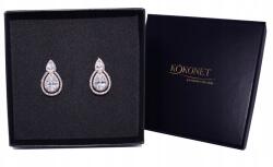 Kokonet Esküvői fülbevaló ezüst áttört Elegancia finom esküvőre (8-0186)